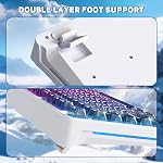 FREEWOLF M95 Clavier Membrane transparent avec capture de clé claire,Clavier de jeu Wired avec RGB Rétroéclairé, 94 Clés silencieuses avec sensation mécanique,26-Key Anti-ghosting, pour Mac/Windows -Blanc