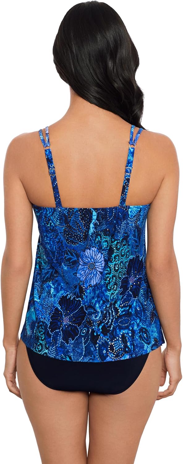 MagicSuit Women's Swimwear Carma V-Neck Soft Cup Tankini Bathing Suit Top Separate