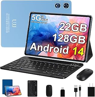 UJJ 2025 Android 14 Tablet 22GB RAM, 128GB ROM, 1TB Expanded, 10 Inch Tablets with Keyboard and Mouse, Octa-core, 8000mAh Price In India