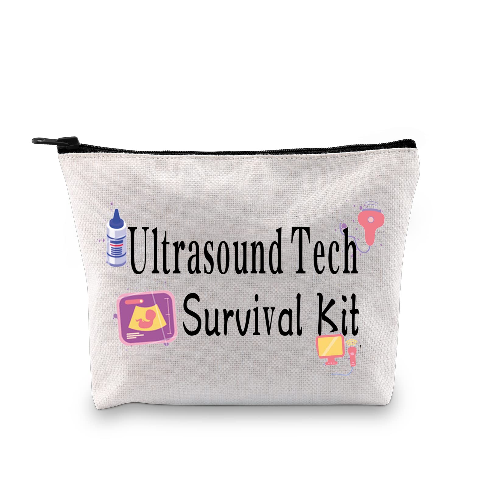 Ultrasound Tech Makeup Bag Sonographer Gift Ultrasound Technologist Gift Rdms Ultrasound Techician Cosmetic Bag (Ultrasound Tech ku)