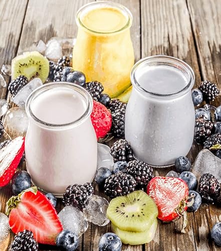 Miniatura 5 de Iniciador de kéfir turco con leche deshidratada y en polvo, kéfir activo, iniciador de cultivos probióticos, sin mantenimiento, polvo (paquete de 4)