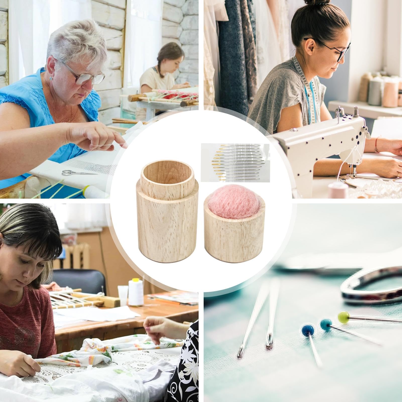 アンティーク キューブピンボックス 小 ピンクッション 硝子の待ち針 アンティーク キューブピンボックス 小 ピンクッション 硝子の待ち針