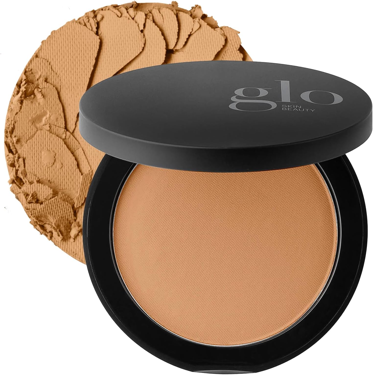 Glo Skin Beauty Pressed Base Powder Foundation, Tawny Light – Buildable Sheer to Full Coverage, Long Wear Face Powder Compact, Pressed Powder Makeup for Smooth, Semi-Matte Finish