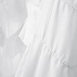 Lush Decor Kemmy Light Filtering Window Curtain Panel Single 52" W x 63" L White - Drapes - Ruffled Curtains for Bedroom - White Curtains - Coquette Decor