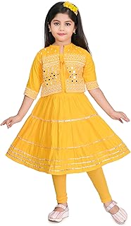 Girl's Short Sleeve Cotton Midi Frock/Dress Price In India