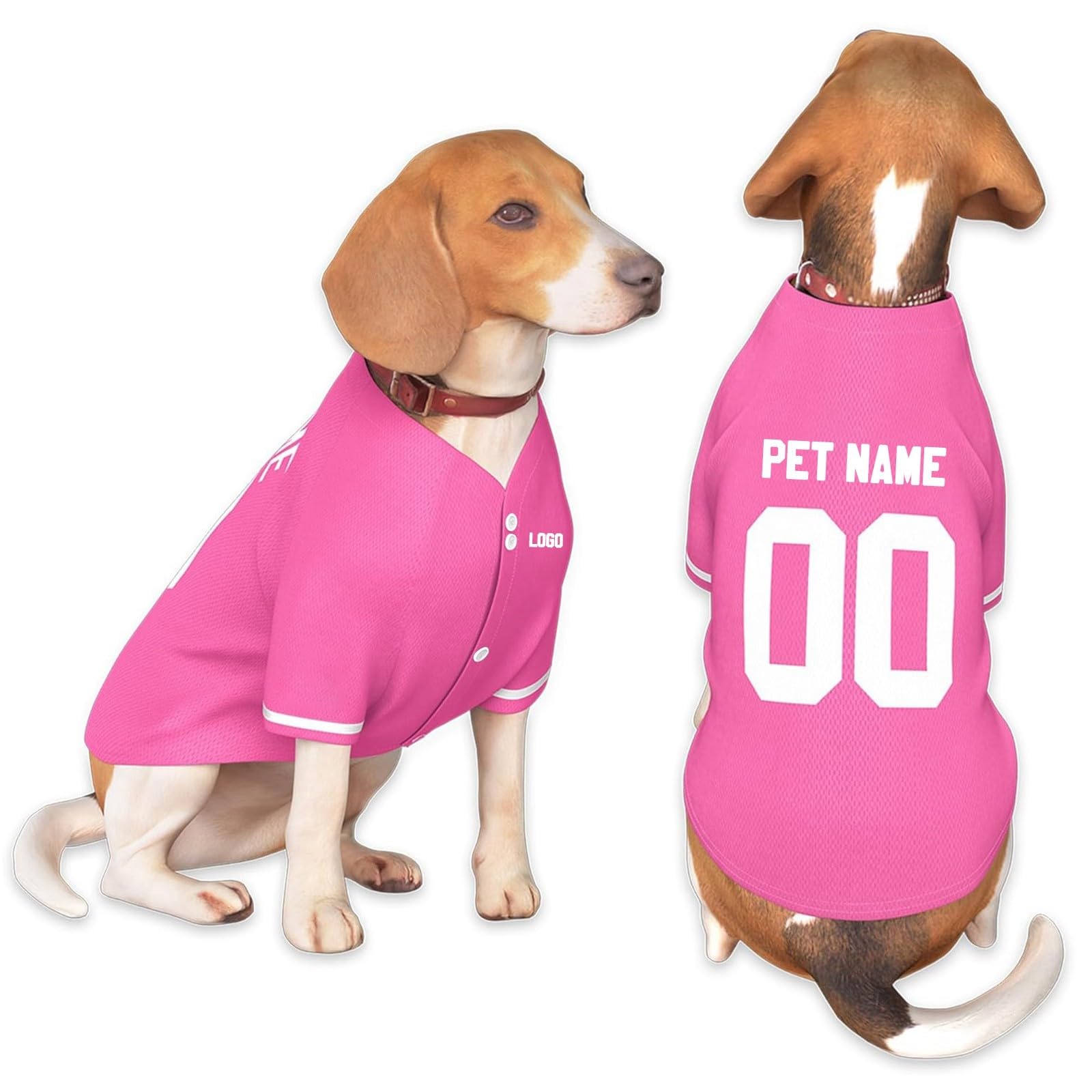 Customised Dog T Shirt With Name Number Dogs Baseball Jersey Personalized Team Dog Shirts Cat Pet Costume
