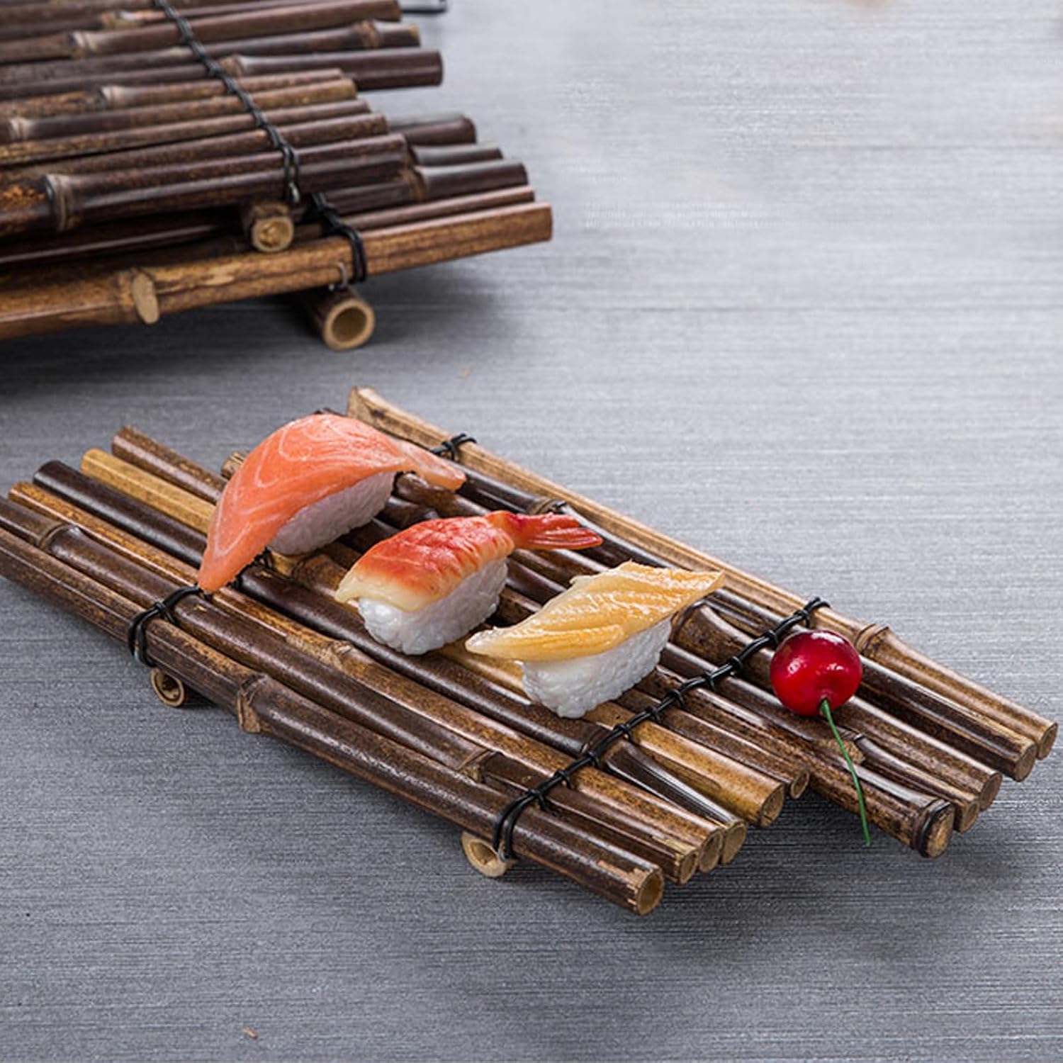 Bamboo Sushi Plate Dessert Plate for Hot Pot Xmas Tableware