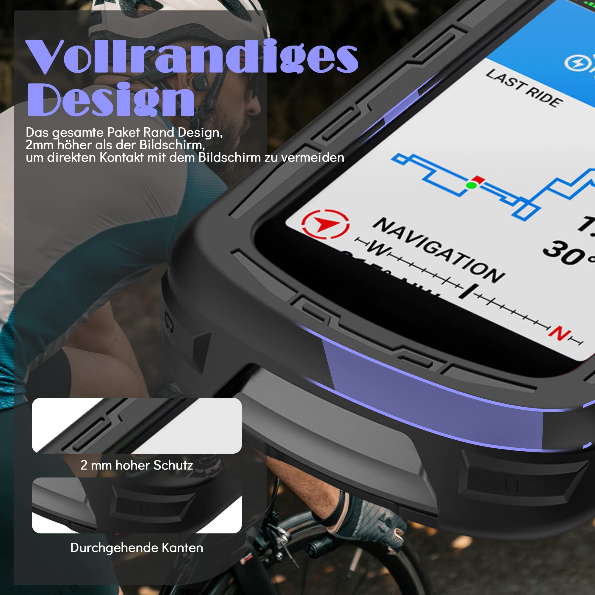 Ermorgen Funda de silicona compatible con Garmin Edge 540/540 Solar / 840/840 Funda solar, funda de silicona suave, protección a prueba de golpes todo incluido - Negro Ermorgen Funda de silicona compatible con Garmin Edge 540/540 Solar / 840/840 Funda solar, funda de silicona suave, protección a prueba de golpes todo incluido - Negro
