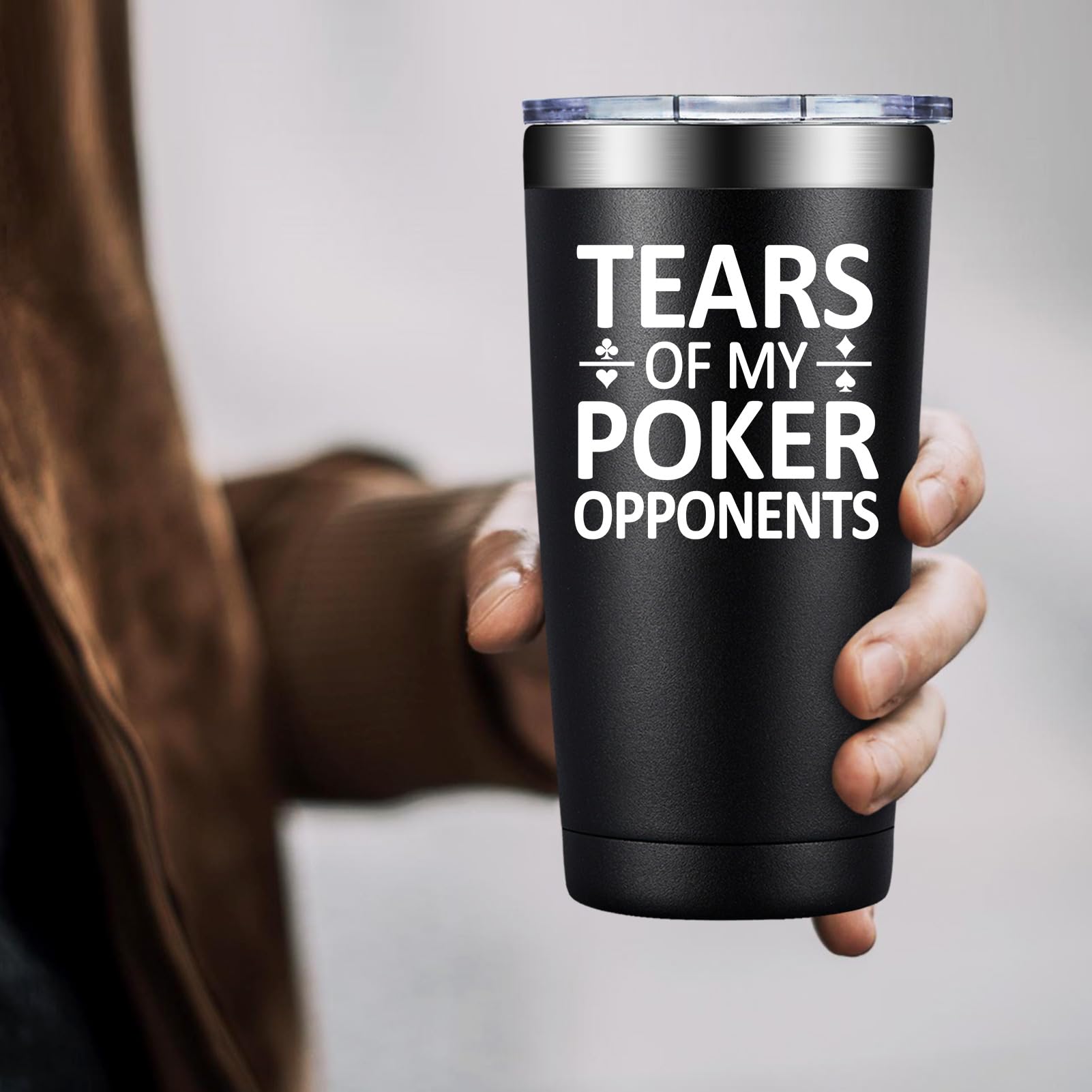 Poker Gifts for Men Women - Gifts for Poker Players - Christmas Brithday Gift for Pokers Lovers - 20oz Pokers Gift Ideas Tumbler