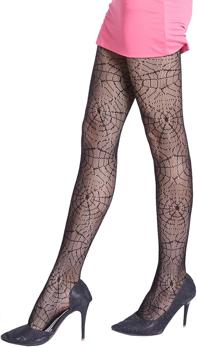 Amazon Co Jp コスプレ用 網タイツ 黄金蜘蛛の巣模様 No 8172 服 ファッション小物