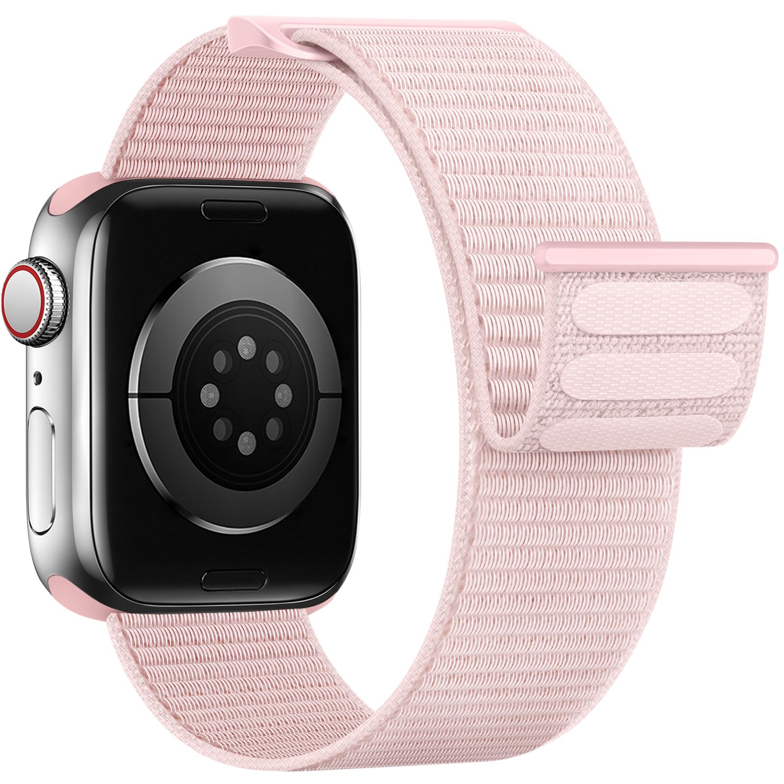 Yoohoo Nylon Straps Compatible with Apple Watch Straps 44mm 45mm 46mm 49mm 42mm(Series 3/2/1)Women Men,Upgraded Soft Nylon Replacement Bands for iWatch Series 11 10 9 8 7 6 5 4 3 2 1 SE3 Ultra3/Black — view 22