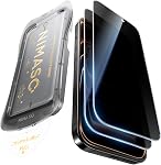 NIMASO for iPhone 17/16 Pro Screen Protector Privacy 2 Pack, Anti-Spy Tempered Glass Film with Easy Installation Tool, 9H Hardness Tempered Glass Military Grade Shatterproof, Anti-Scratch, 6.3-Inch
