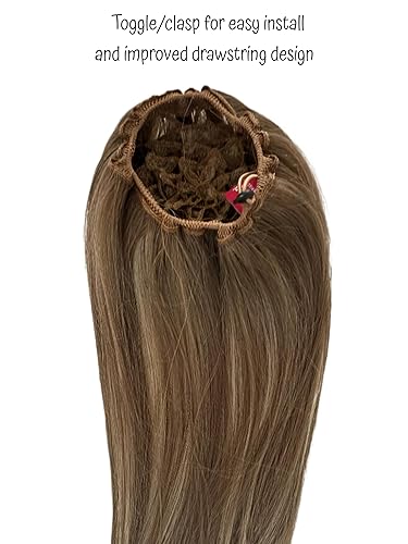 Miniatura 4 de Peinado de cola de caballo recto para animadora para niñas y adolescentes (Cocoa)