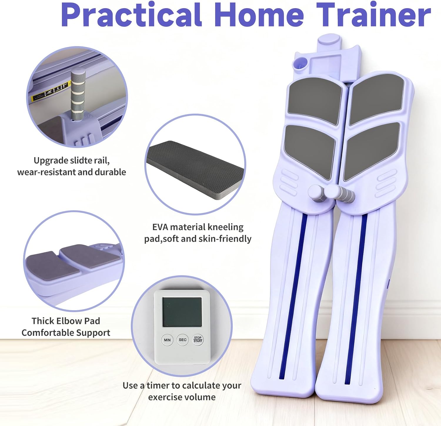 Pilates Reformer Board , Multi-Functional Pilates Equipment Set with Resistance Bands, Ab Trainer, Core Workout, Full Body Toning, at Home Pilates Reformer for Women