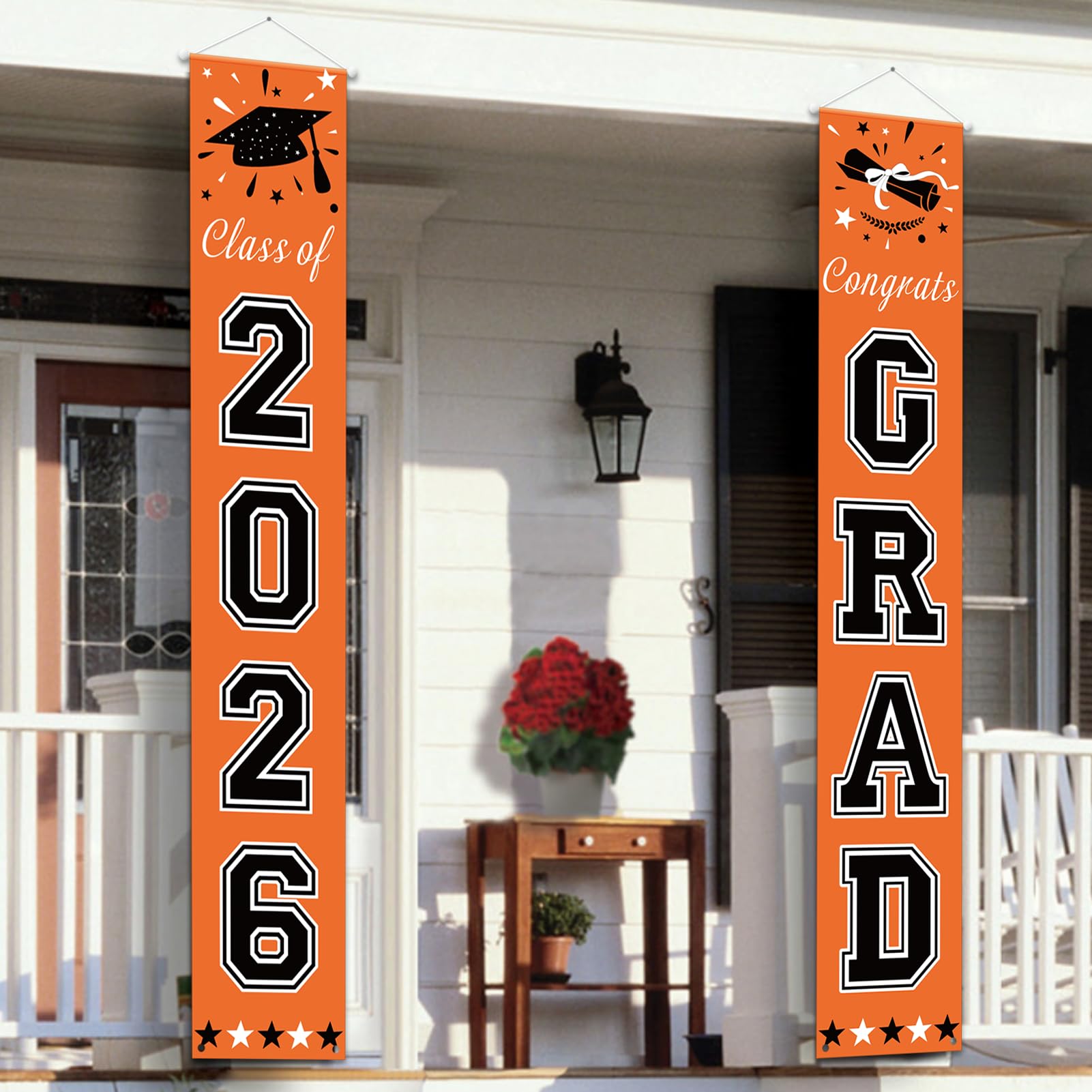 DAZONGE 2026 Graduation Party Decorations Orange and Black - decorations | Mubboo