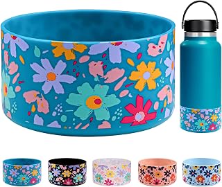 Protective Flask Silicone Boot for Hydro Flask Water Bottle Bottom Cover Base, and Compatible with Stanley Tumbler, Yeti, Simple Modern, Iron Flask Water Bottle Accessories