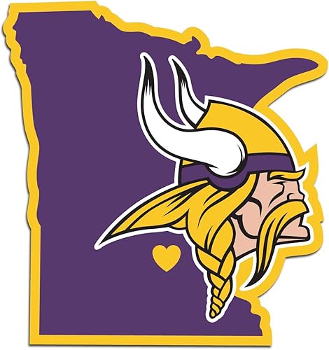 Vista 18 de Siskiyou Sports NFL unisex Home State Decal Color del