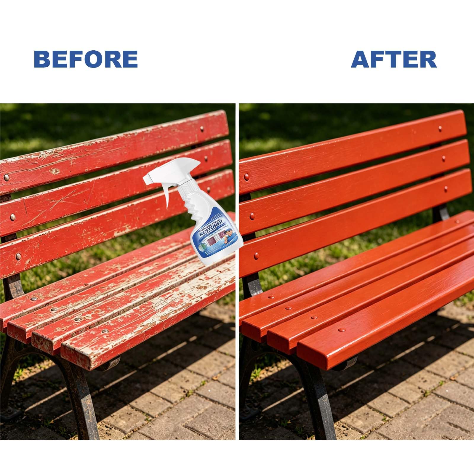 Odświeżacz kolorów do użytku na zewnątrz, ochrona przed blaknięciem, środek do czyszczenia mebli ogrodowych im Freien Surface Renstorer, uniwersalny spray chroniący kolor mebli, 5 szt