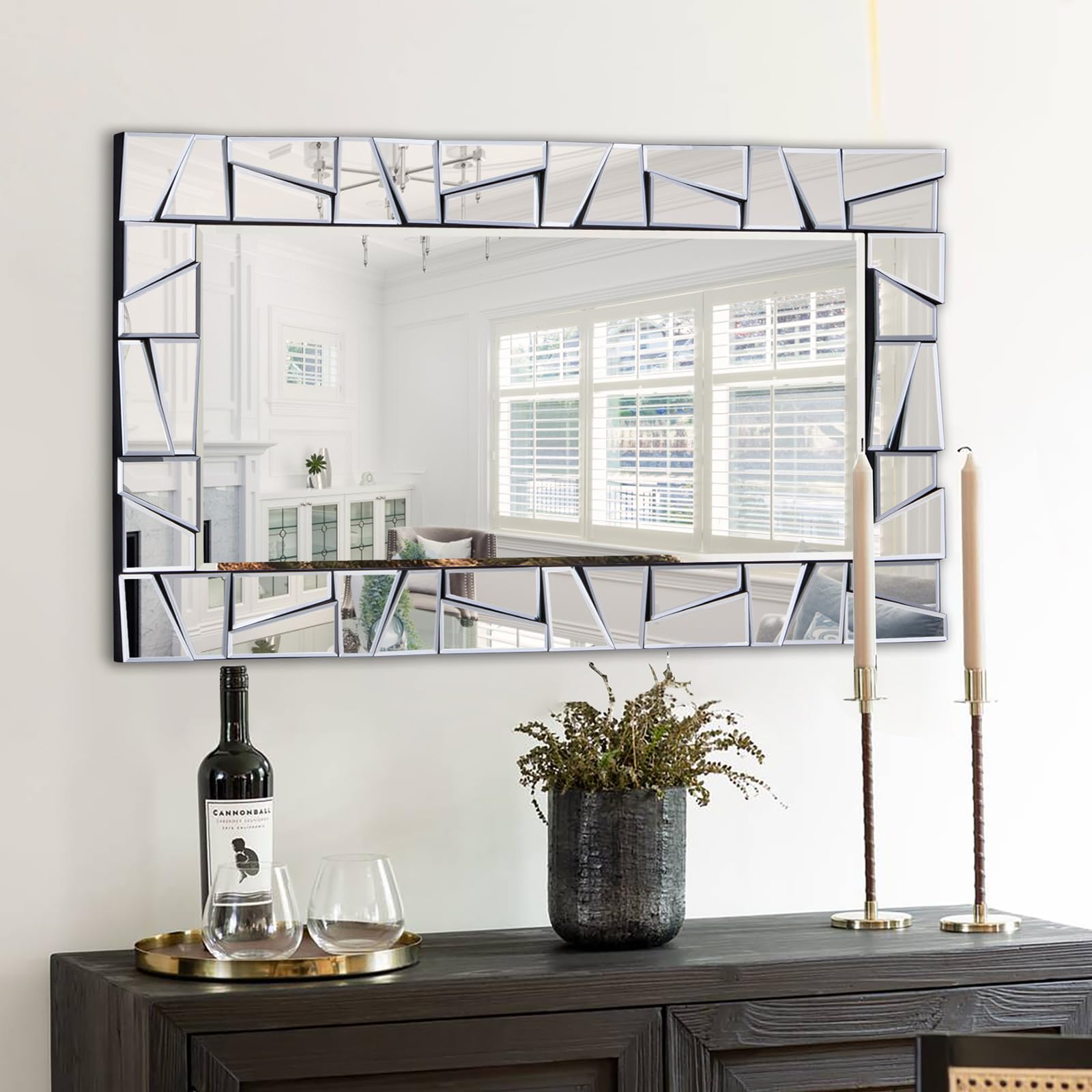 Amazon.com: Chende Large Living Room Mirror for Decor, 44'' x 24