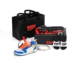 MPK Mini Basketball Sneaker Keychain 3D Stereo Model Shoes Shoe Model Pendant decorate Send a Gift interesting gadgets Blue