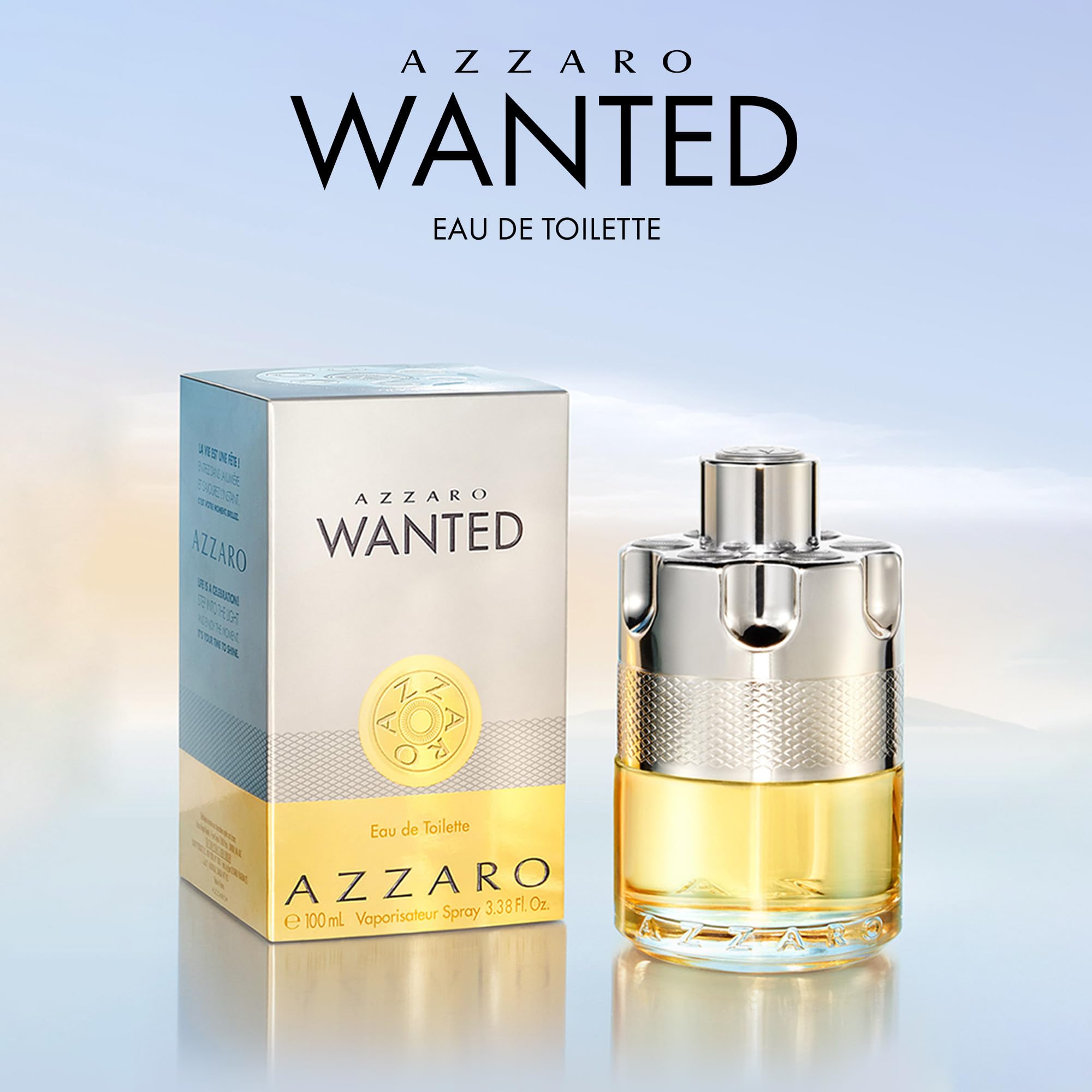 Azzaro Wanted, Agua de Colonia en Vaporizador Spray para Hombre, Fragancia Cítrica-Amaderada