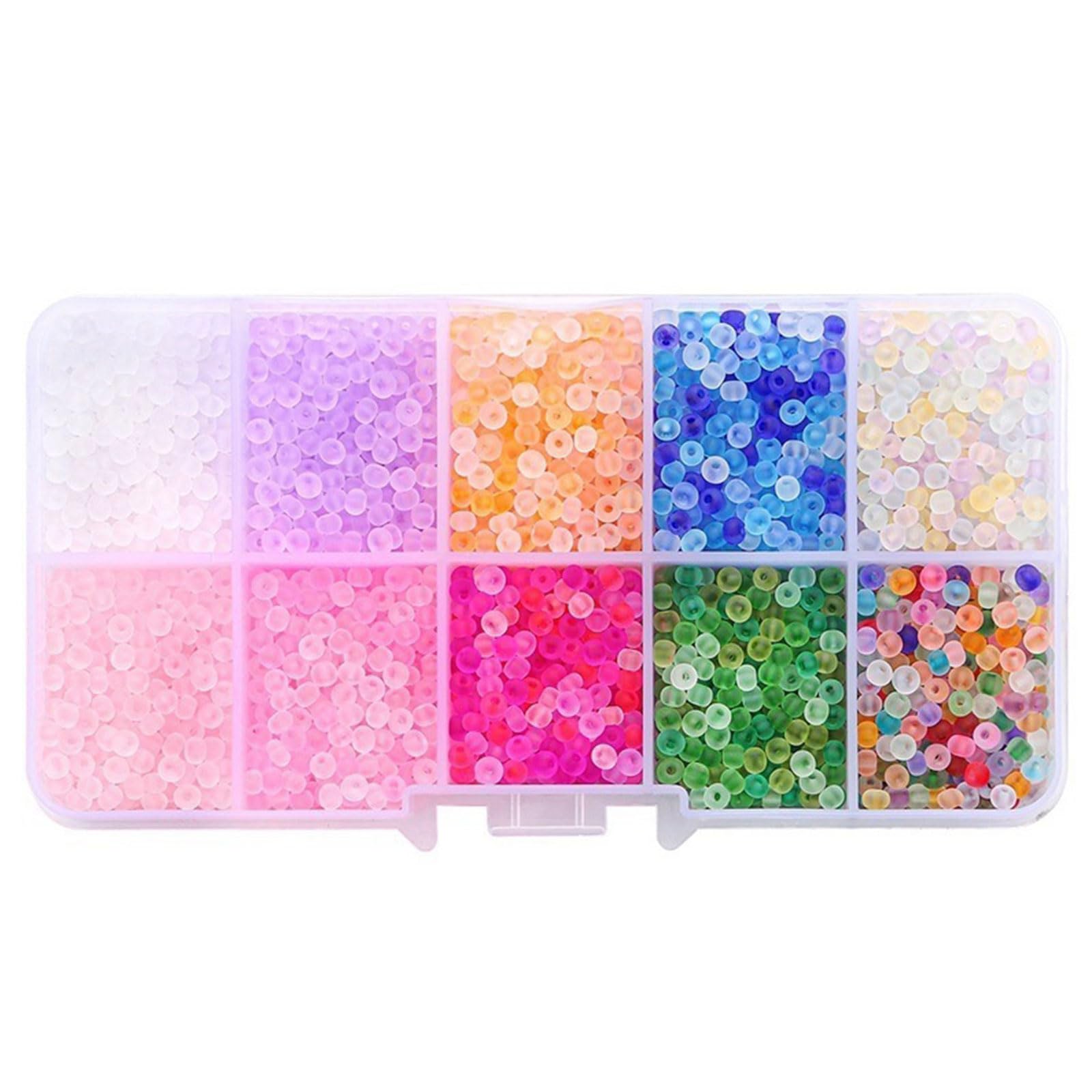 Zxfdsfdbnm Multicolor Craft Beads with 10 Sections Plastomer Bead Organizer Jewelry Making Supplies for Bracelets Necklaces Making and Beading Project Jewelry Supplies