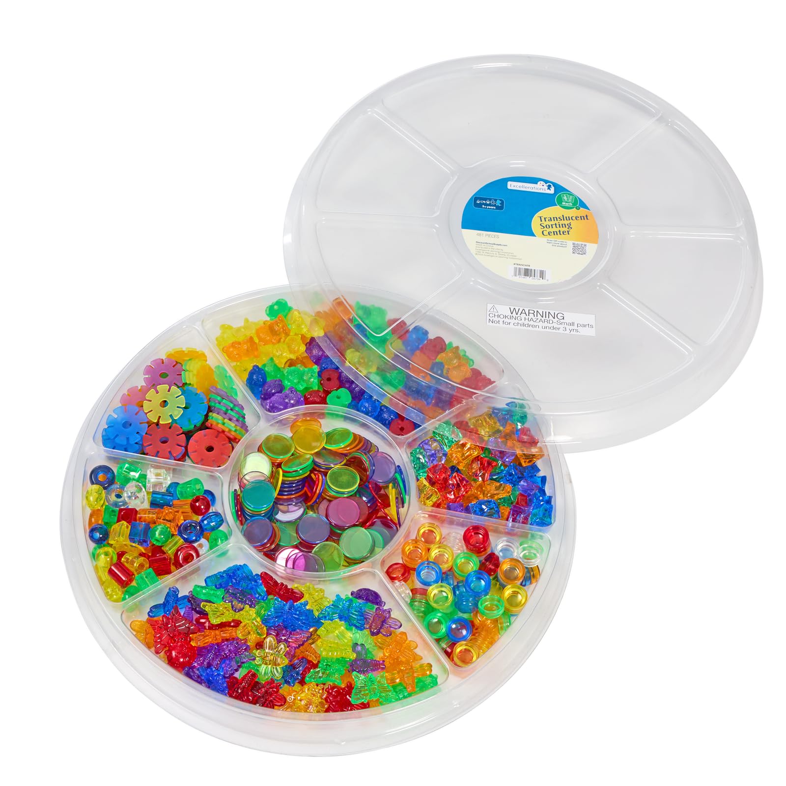 Excellerations Translucent Sorting Center - 481 Pieces