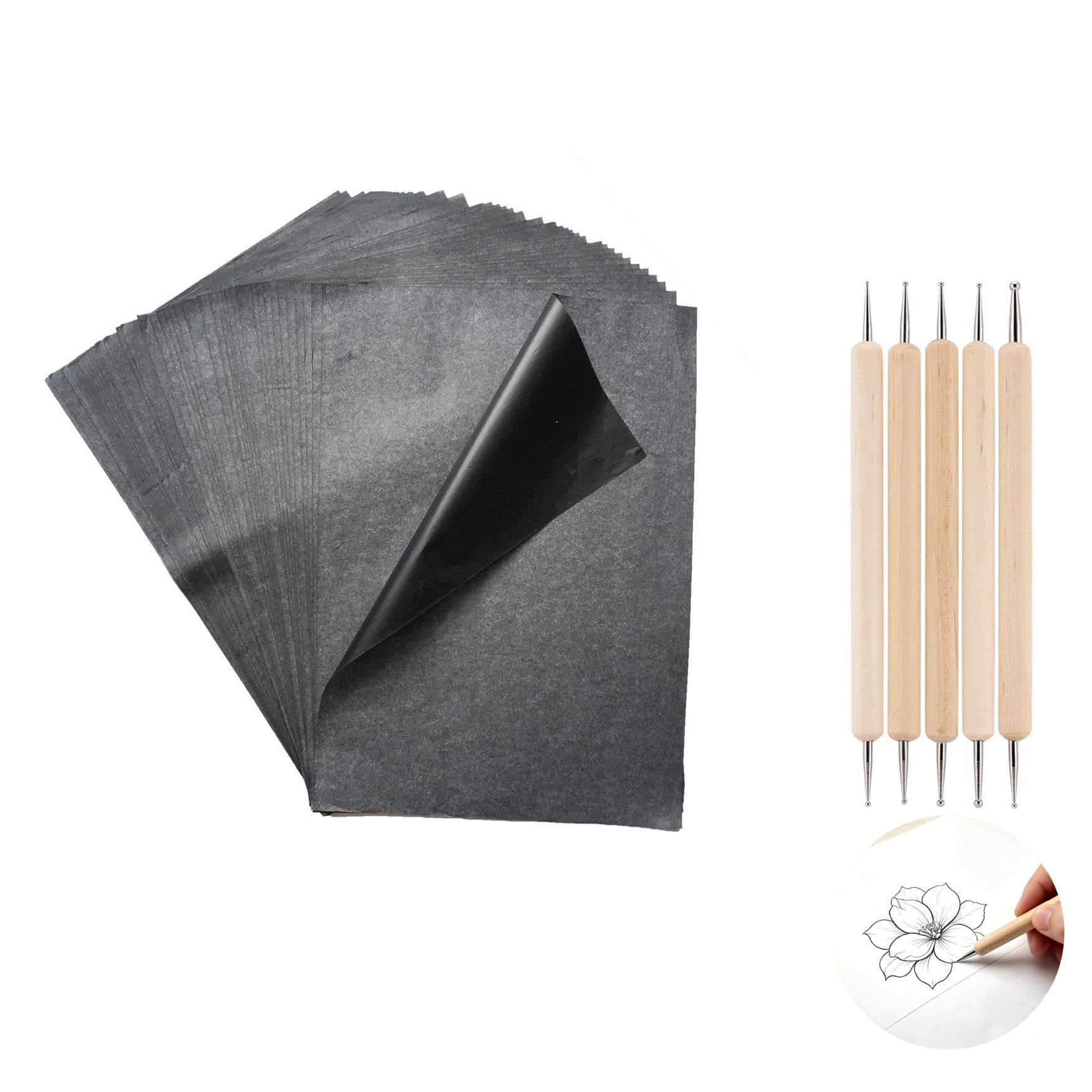 Baysihin 100 Sheets Transfer Paper,Carbon Paper for Tracing