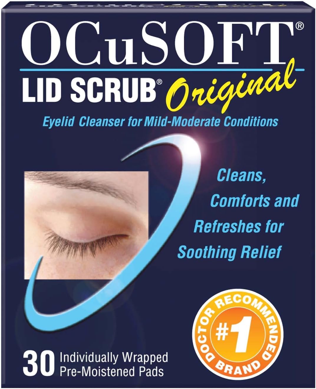 Ocusoft Lid Scrub, Pre-Moistened Pads, Original Formula, 30 Pads