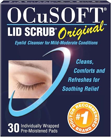 OCuSOFT Lid Scrub Original, Pre-Moistened Pads, 30 Count