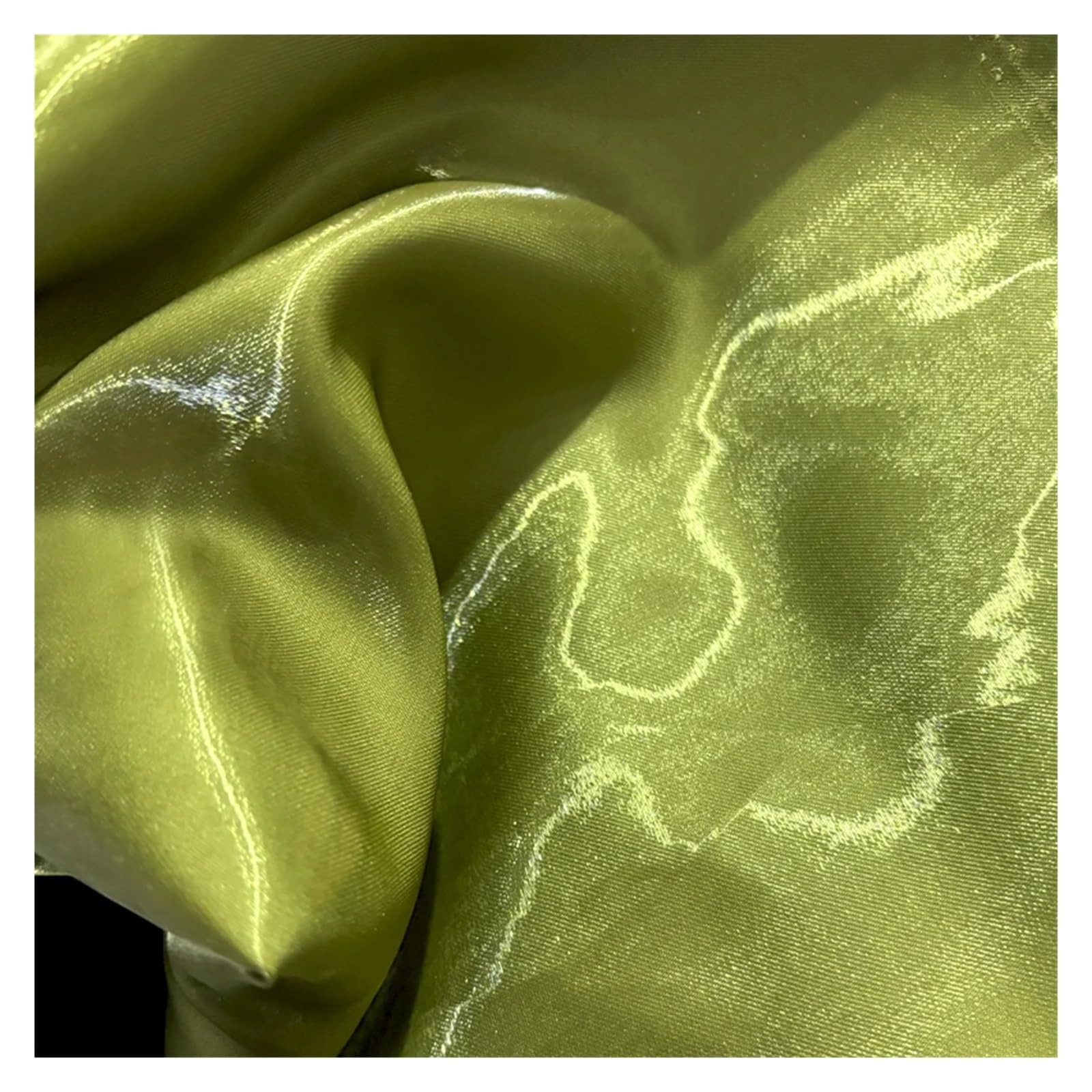 Satin Fabric Multi-Color Liquid Satin Reflective Crystal Fabric Smooth Sparkle Stiff Material for Craft(Color 30)