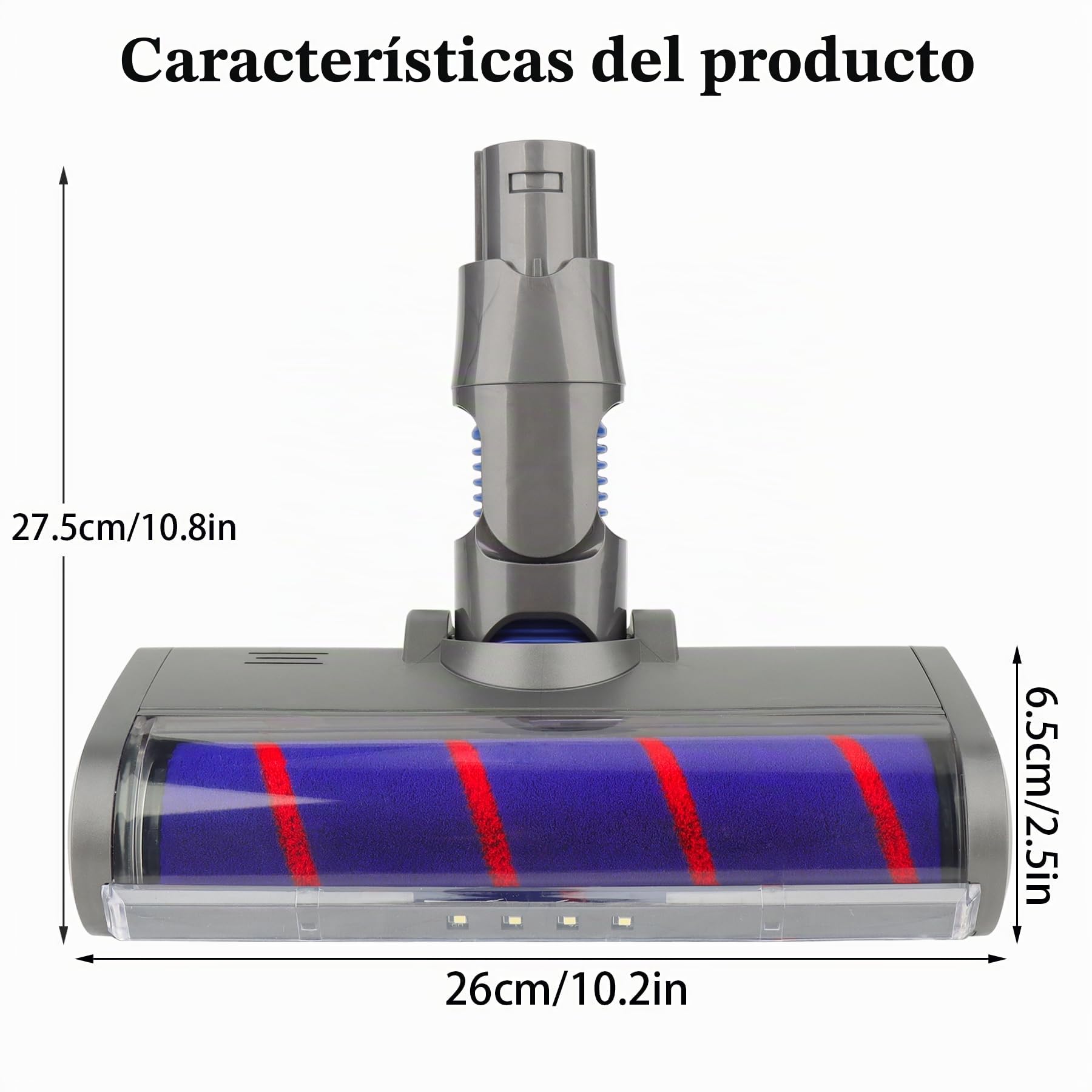 Cabezal limpiador de rodillo suave de repuesto para aspiradora inalámbrica Dyson V6, DC58, DC59, DC61, DC62, DC74, accesorio para suelo duro