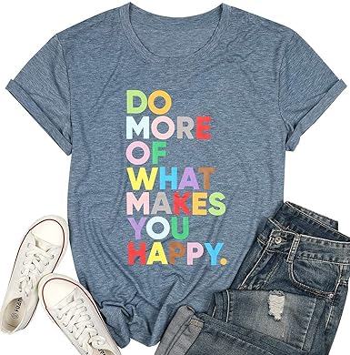 Short Sleeve Letter Printed T-Shirts 