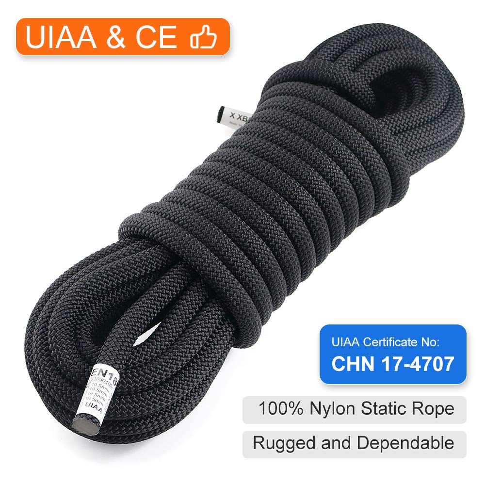 Snapklik.com : X XBEN 10.5 Mm UIAA Static Climbing Rope 30M