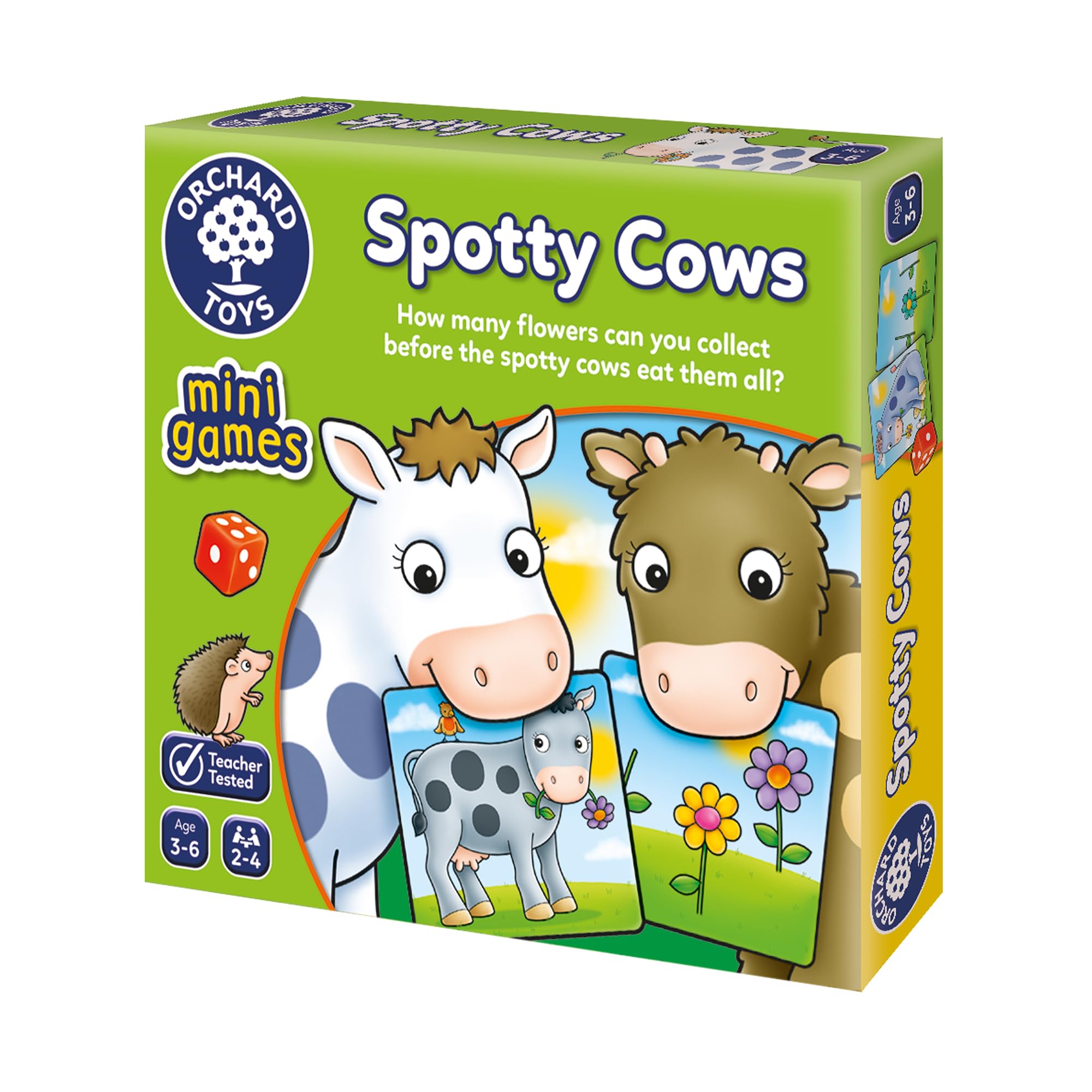 Orchard Toys Spotty Cows Mini Game for Kids Children’s Number and Matching Travel Game. 3-6 years old, Multicolor, Medium