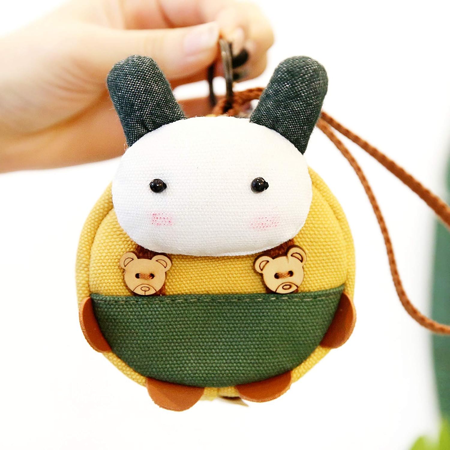 LANEYLI Pacifier Case Pacifier Holder Pacifier Pocket Accessories for Baby Diaper Bag Home Travel Outdoor Activities Yellow Rabbit 1 Pack : Baby