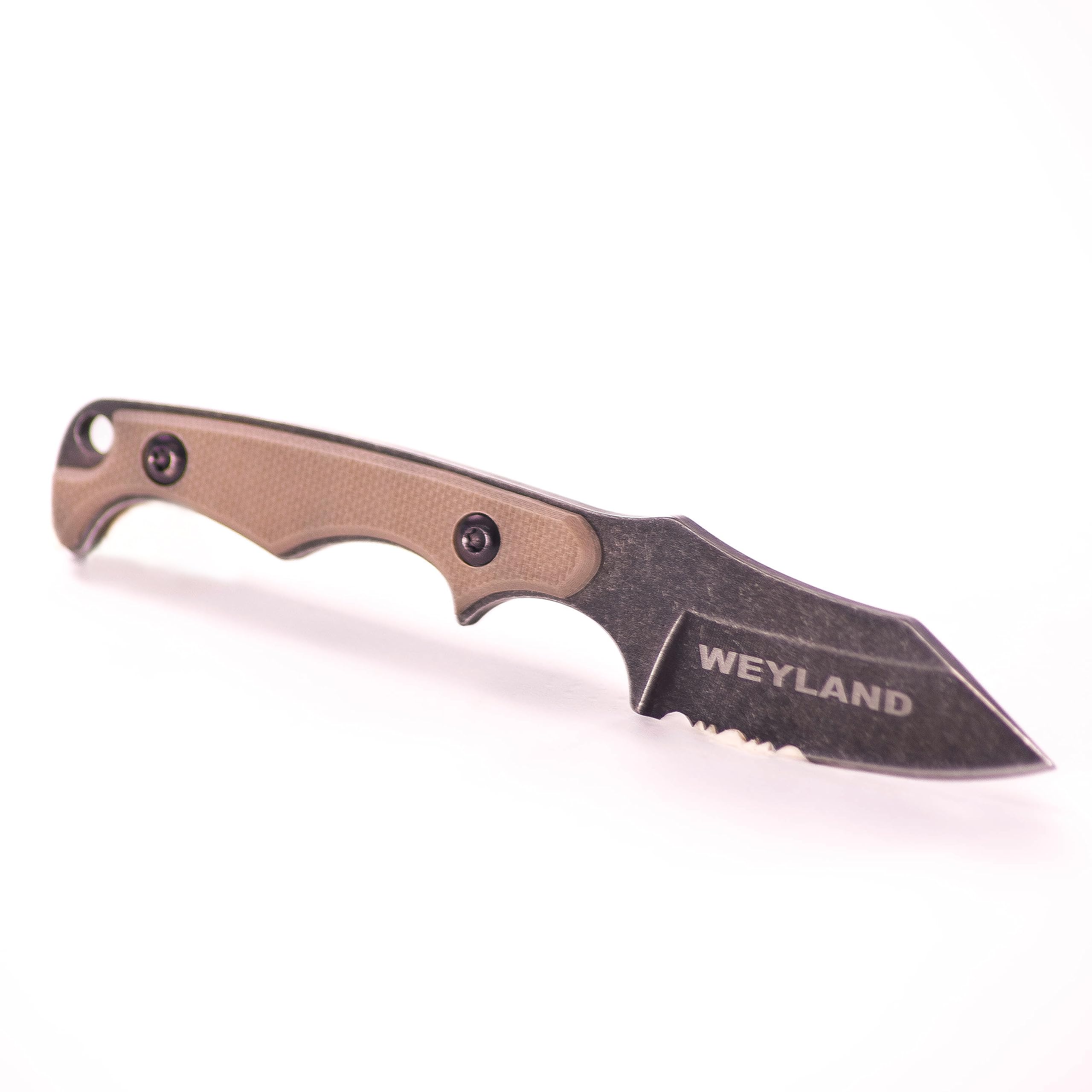  WEYLAND EDC Fixed Blade Tactical Neck Knife With Sheath -  Small Fixed Blade Utility Knife, Boy Scout Carry knife for Everyday Carry  and Hiking : Sports & Outdoors