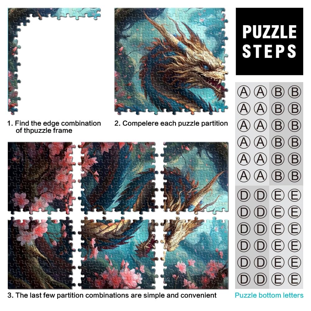 Puzzle per adulti 2000 pezzi Galaxy Animal Deer Family Fun Jigsaws 70 x 100 cm con poster abbinato e foglio di curiosità