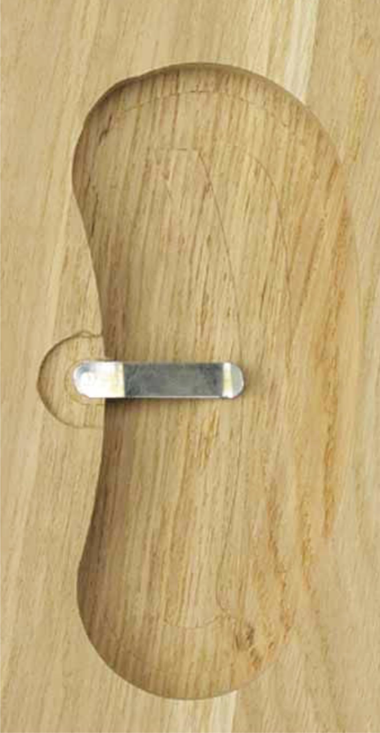 Tabla para cuernos de roble con inserto de pino, diseño de ciervo gamswild claro y oscuro, juego con pinza para el oído, color marrón oscuro (oscuro 9 x 12, 1)