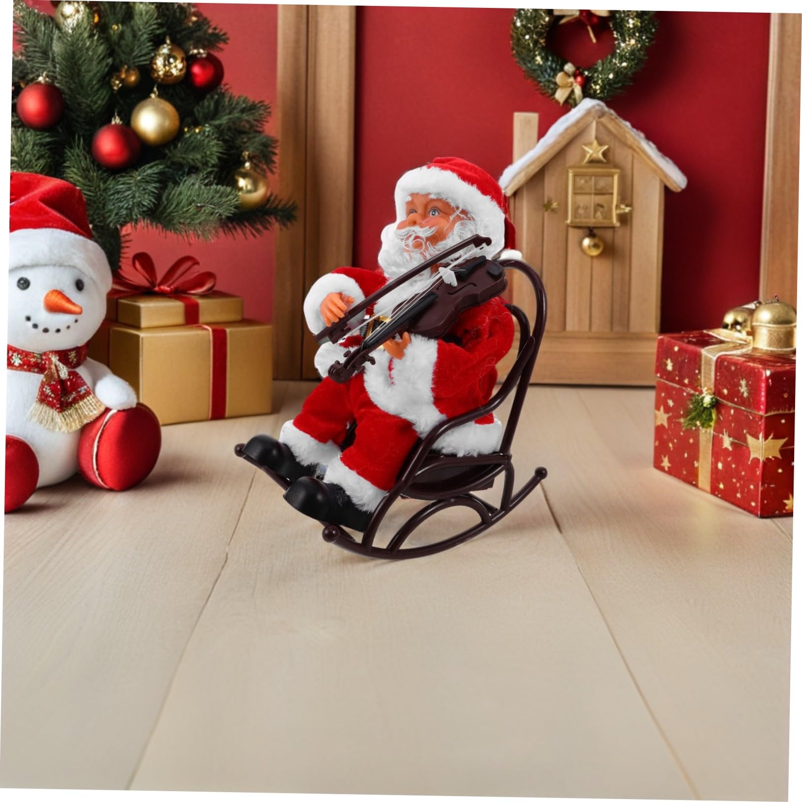NOLITOY Regalo De Fiesta Pequeño Muñeco De Papá Noel Encantador Juguete De Papá Noel Eléctrico Recuerdos De Fiesta De Navidad