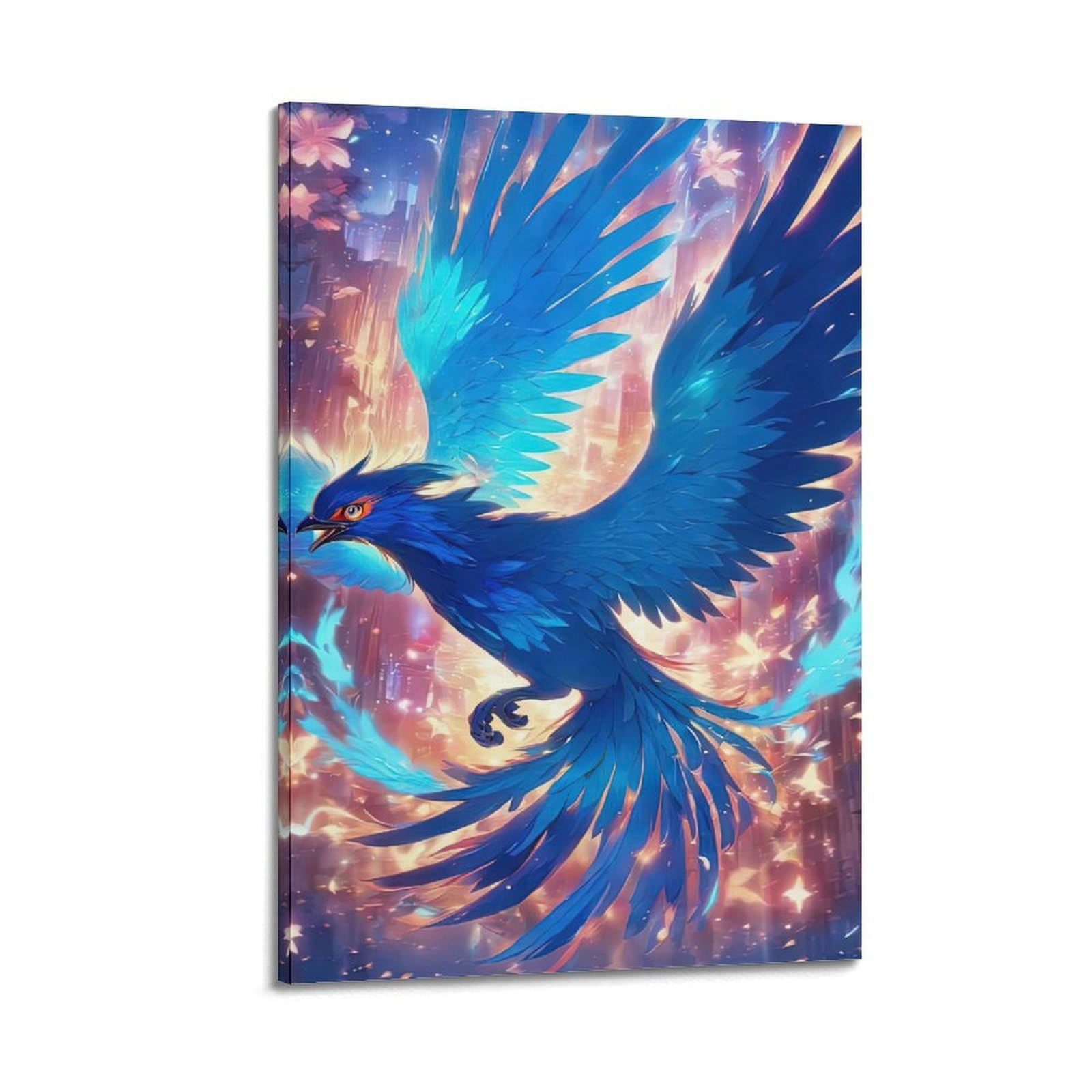WPHSFX Bird Posters Phoenixs Torii Pathway Poster Decorative Painting Canvas Wall Posters And Art Picture Print Modern Family Bedroom Decor Posters 20x30inch(50x75cm)