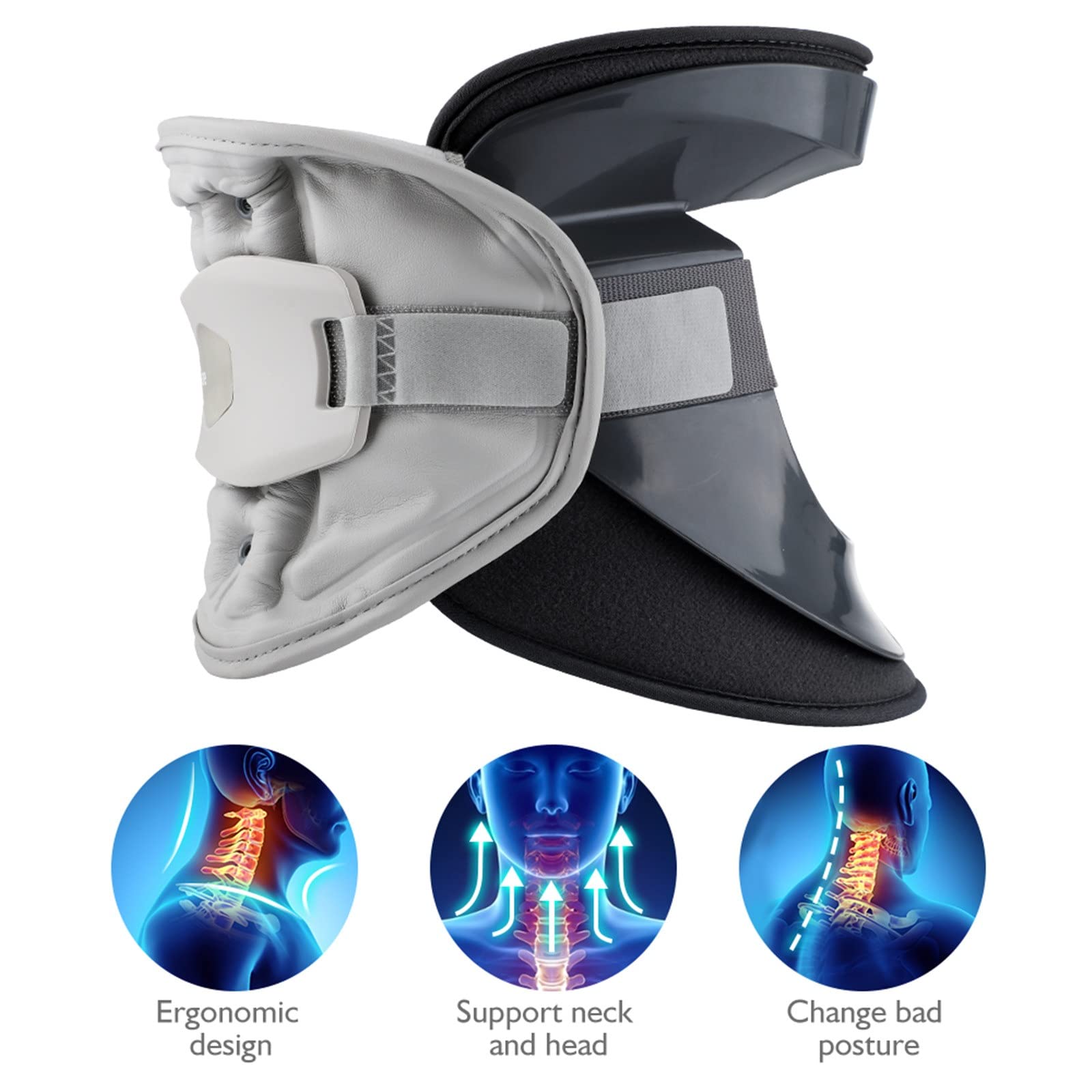Cuello Cervical Tracción Dispositivo Collar Collar Persalte Protector Ortesis ORTHOSIS Inflable Vértebra Fijación De La Columna Corrector De Postura