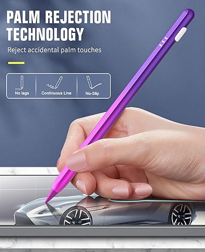 Vista 5 de TiMOVO Lápiz óptico para iPad, iPad Pencil de 2ª generación con rechazo de palma para iPad 2018-2025 11ª/10ª/9ª/8ª/7ª generación, iPad Pro 13"/11