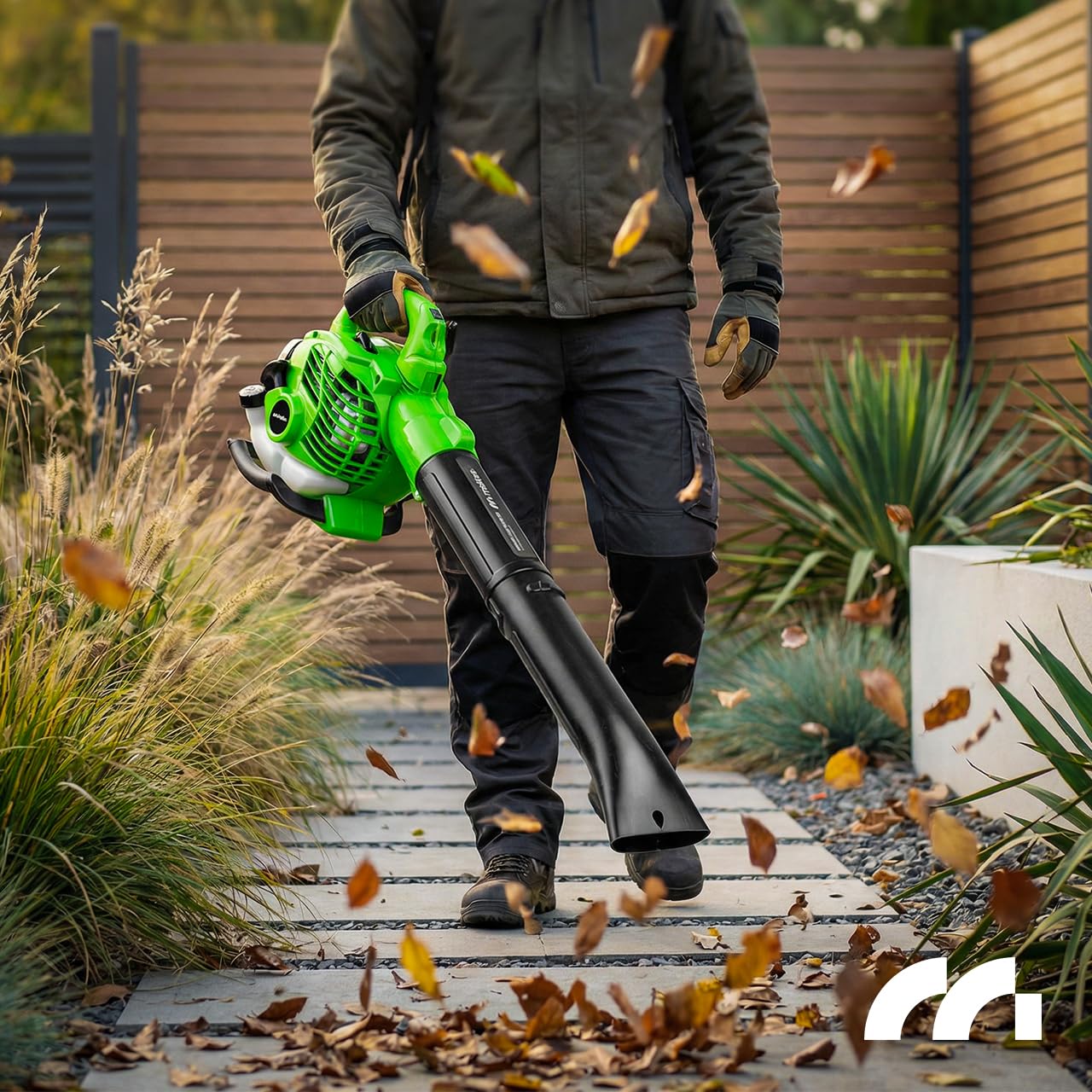 Benzin Laubsauger Laubbläser Gartenstaubsauger mit Häcksler MalTec MasterBlow7500W Motor 2-Takt 26cc Staubsauger Schredder