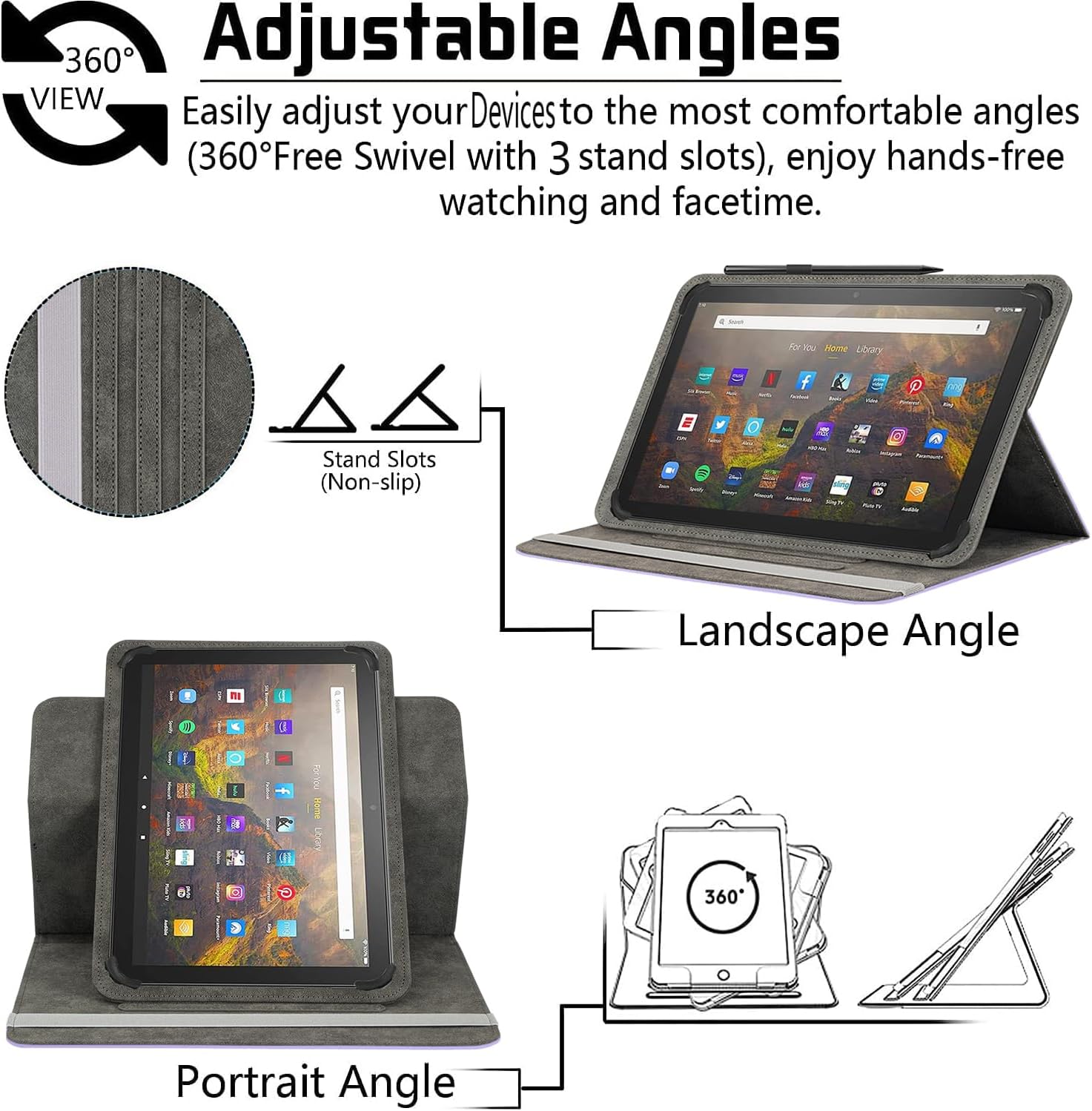 11 12 Inch Android Tablet Case,Universal 11 Inch Tablet Case image 3