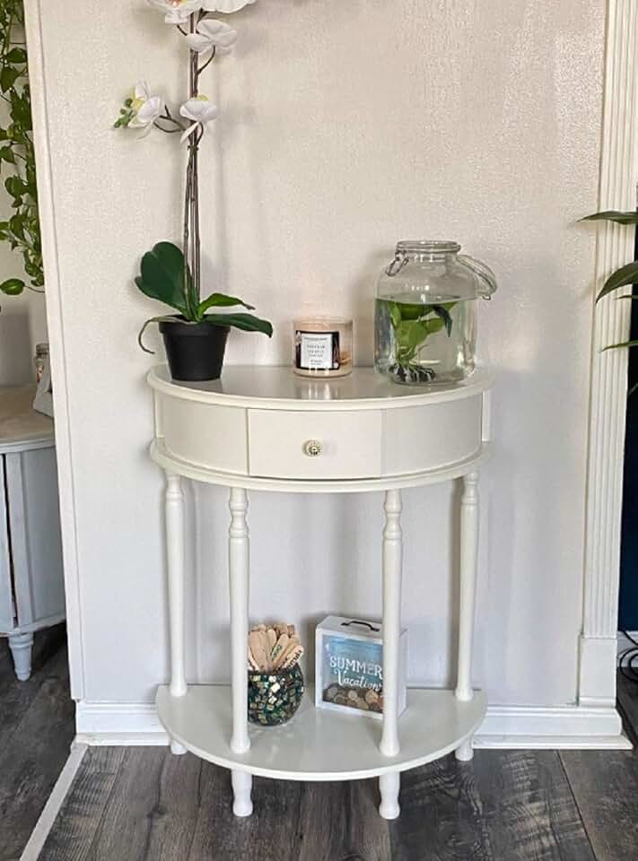 half moon tables for entryway