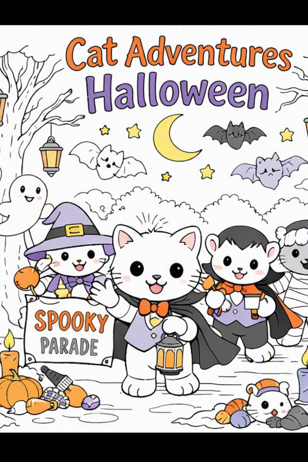 Cat Adventures Halloween: Cat Adventures Colouring Series