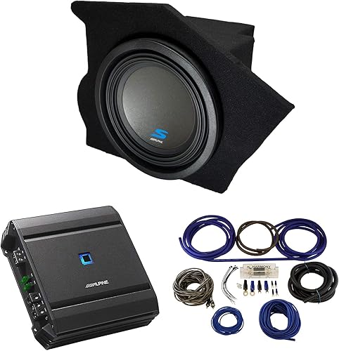 Miniatura 8 de American Sound Connection Compatible con Chevy Camaro Coupé 1993-2002 lado del pasajero de 10 pulgadas Alpine S-W10D4 Tipo S Subwoofer de audio para