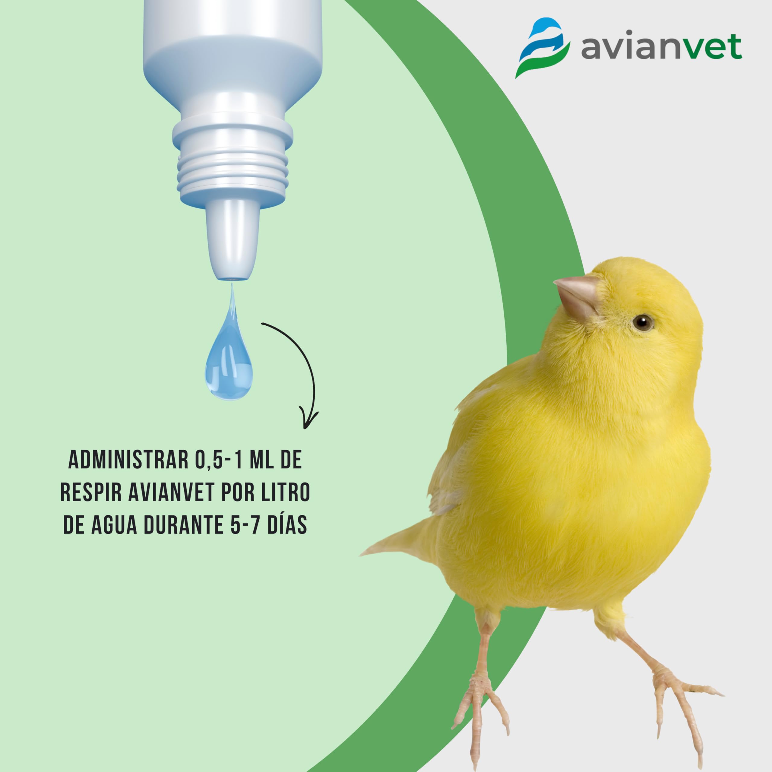 Respirer | Réduit le risque d'infections respiratoires et renforce le système immunitaire des oiseaux | Format liquide avec goutteur 15 ml