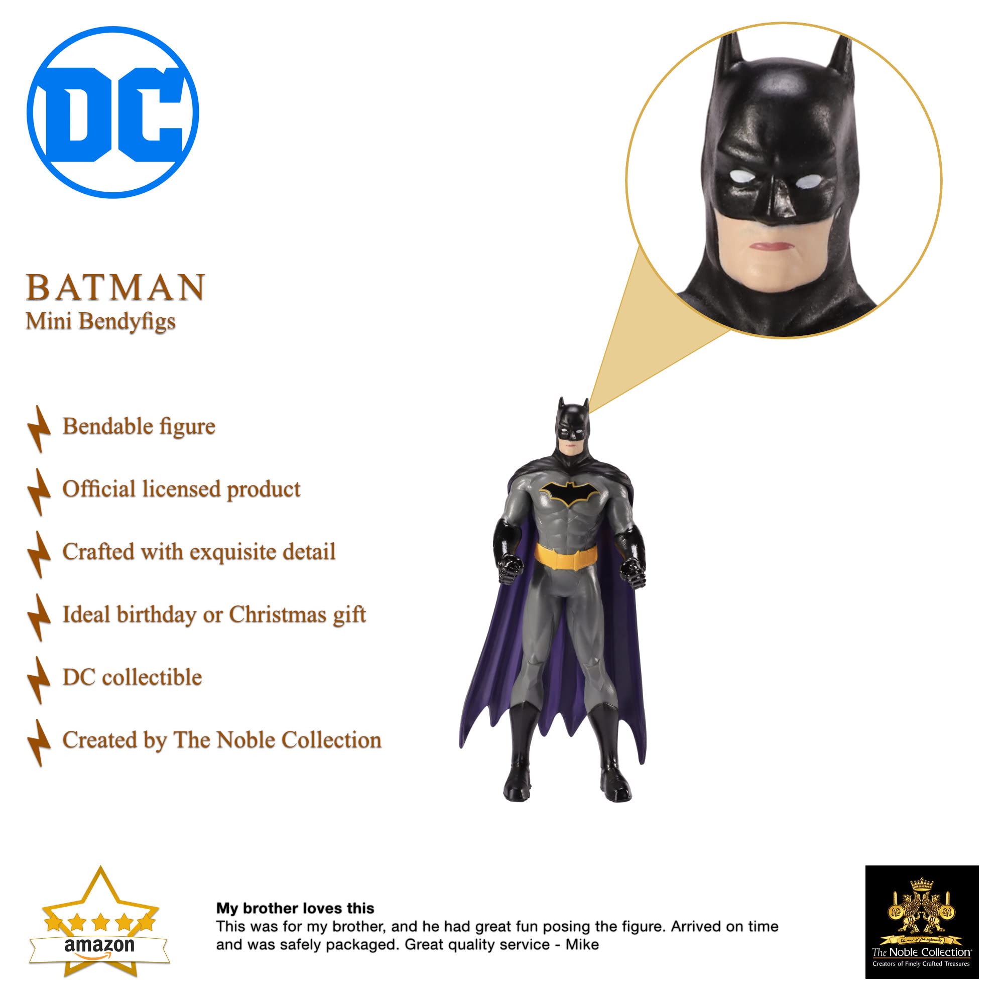 Wonder Woman Figurine The Noble Collection DC Comics Mini Bendyfigs Superman 5.5in De Figurine Flash